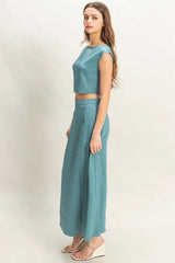 HYFVE Sleeveless Top and Maxi Skirt Set OutfitFlow
