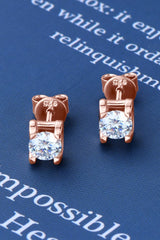 Moissanite 925 Sterling Silver Stud Earrings OutfitFlow
