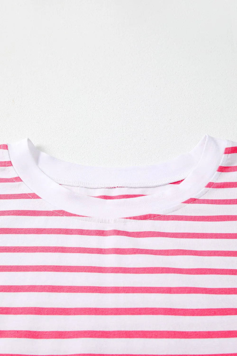 Color Block Striped Batwing Sleeve T-Shirt OutfitFlow