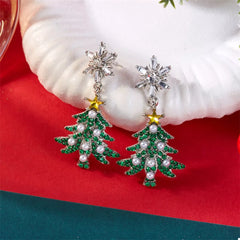 Christmas Tree Drop Earrings OutfitFlow