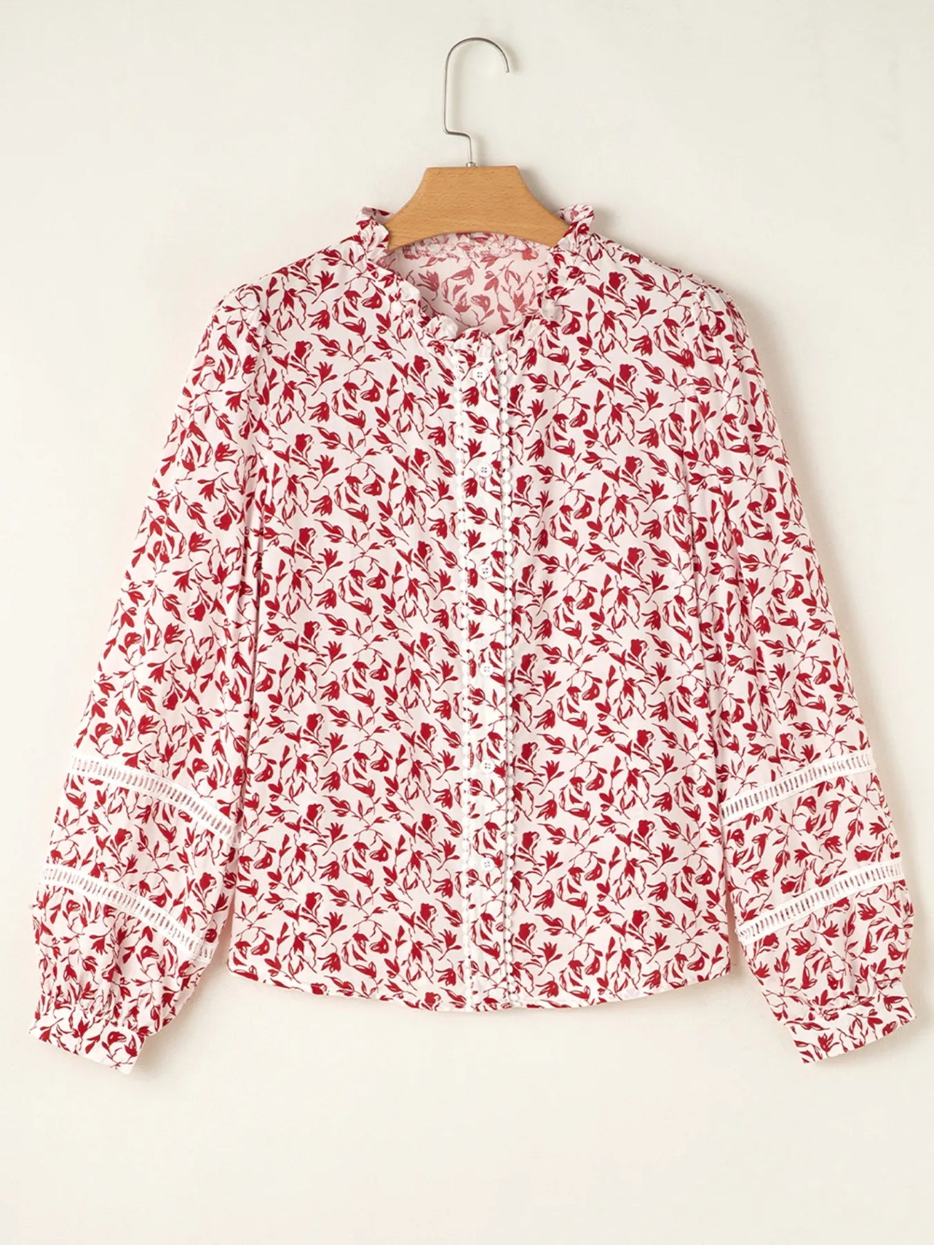 Floral Button Down Long Sleeve Shirt OutfitFlow
