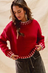 SO ME Loose Fit Christmas Holiday Sweater OutfitFlow