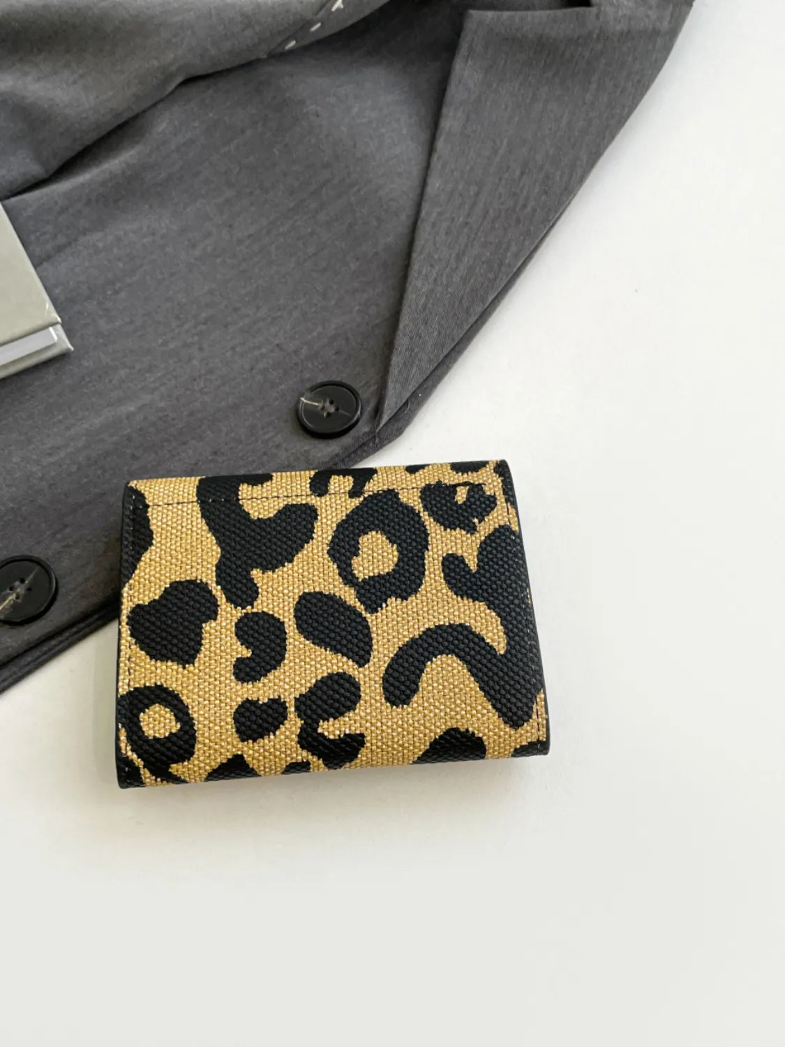 PU Leather Printed Wallet OutfitFlow