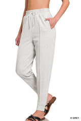 Zenana Drawstring Sweatpants with Pockets OutfitFlow