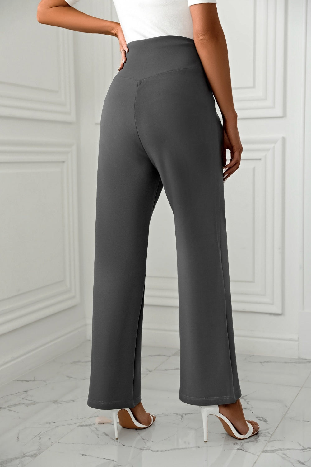 Outfit Flow - High Waist Straight Leg Pants