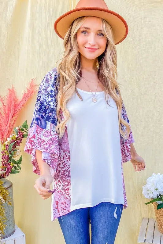 And The WhyFloral Print Bell Sleeve Top OutfitFlow
