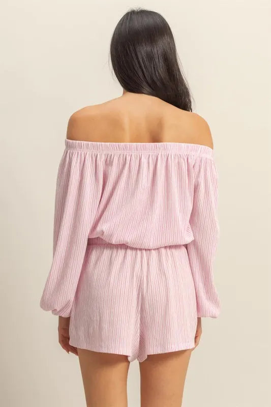 HYFVE Off Shoulder Top and Shorts Set OutfitFlow
