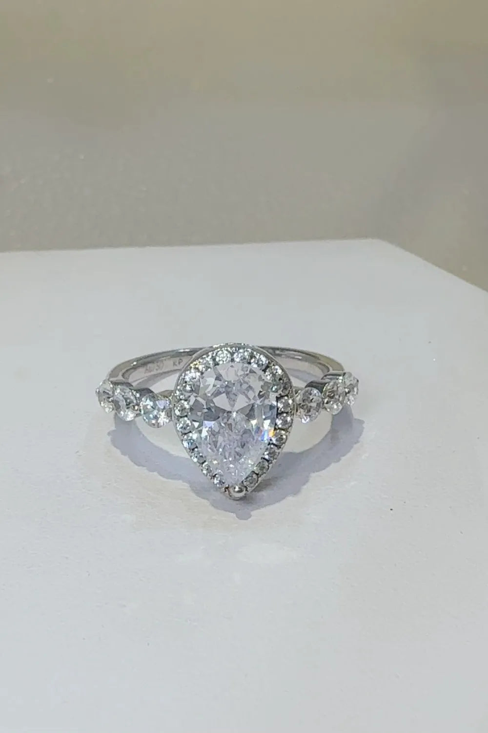 2 Carat Moissanite 925 Sterling Silver Ring OutfitFlow