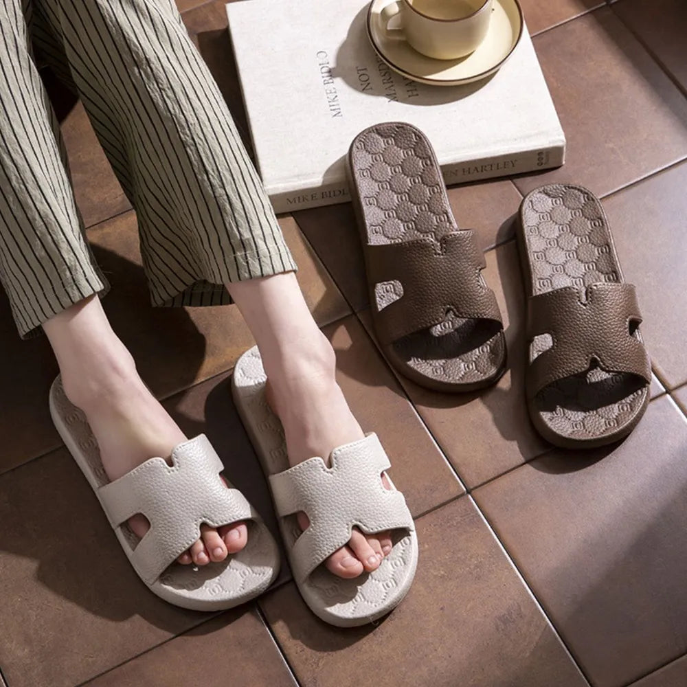 Open Toe Platform Slippers OutfitFlow