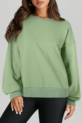 Outfit Flow - Round Neck Long Sleeve Sweatshirt