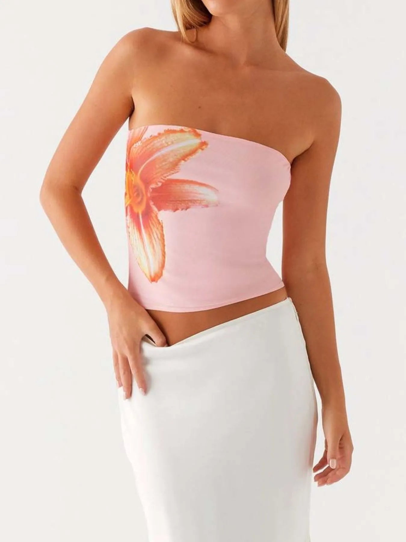 Flower Tube Top OutfitFlow
