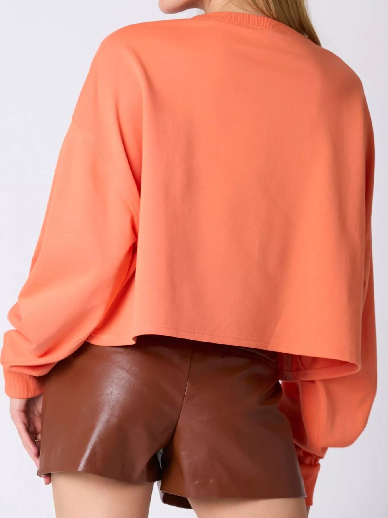 Halloween Candy Sequin Long-Sleeve Sweatshirt OutfitFlow