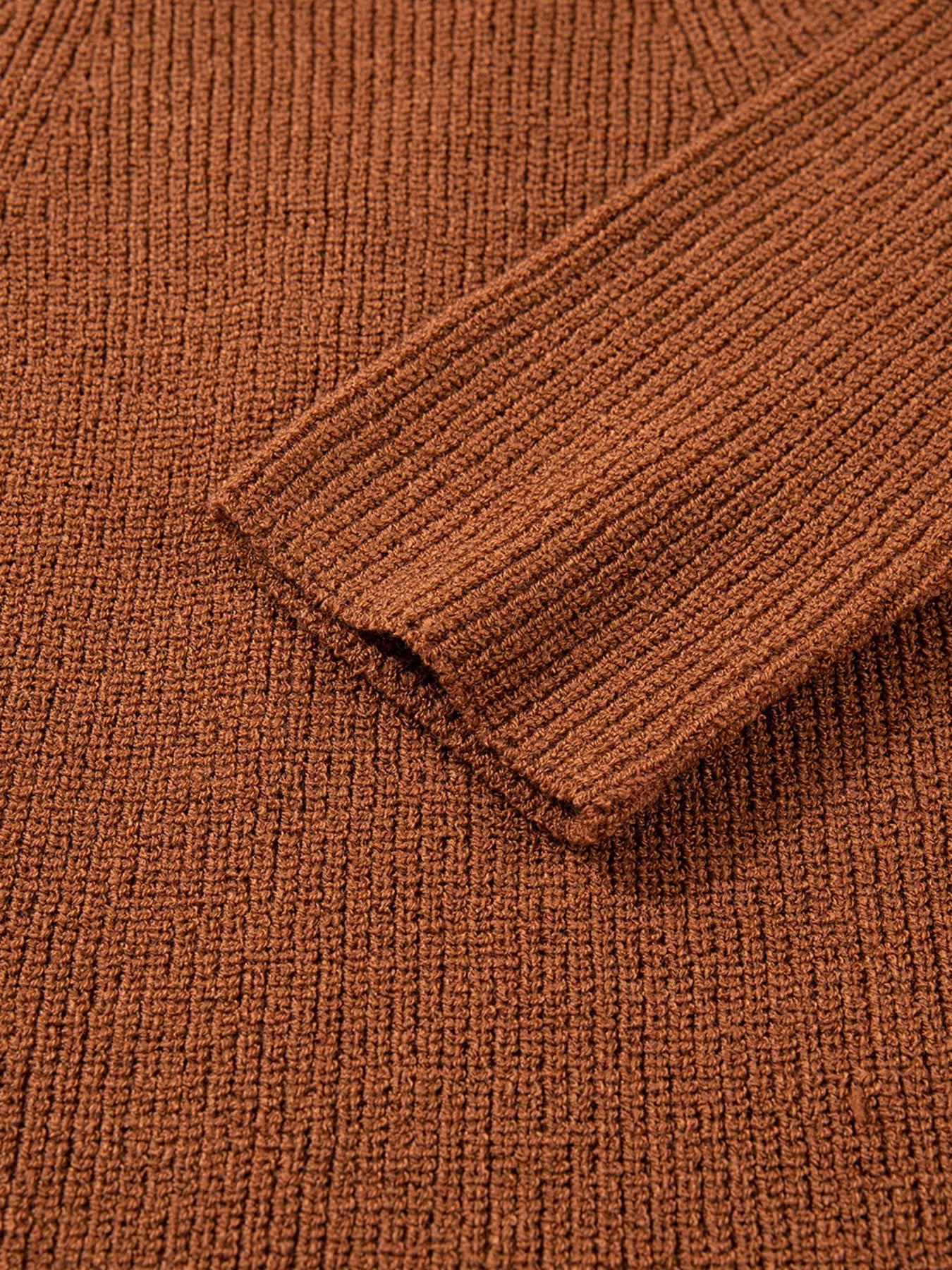 Contrast Knit V Neckline Cardigan OutfitFlow