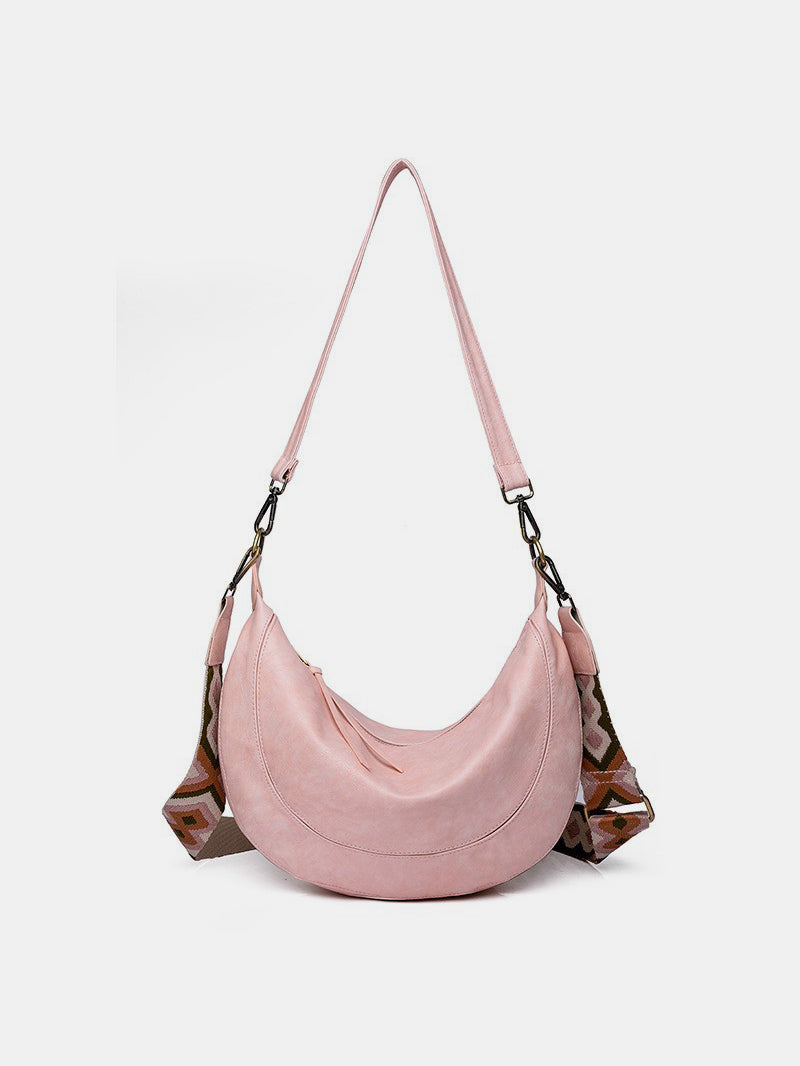 Outfit Flow - PU Leather Removable Strap Crossbody Bag