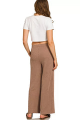 Zenana Raised Rib Short Sleeve Tee & Pants Set OutfitFlow