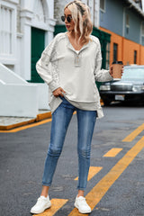 Outfit Flow - Exposed Seam Leopard Long Sleeve Sweatshirt