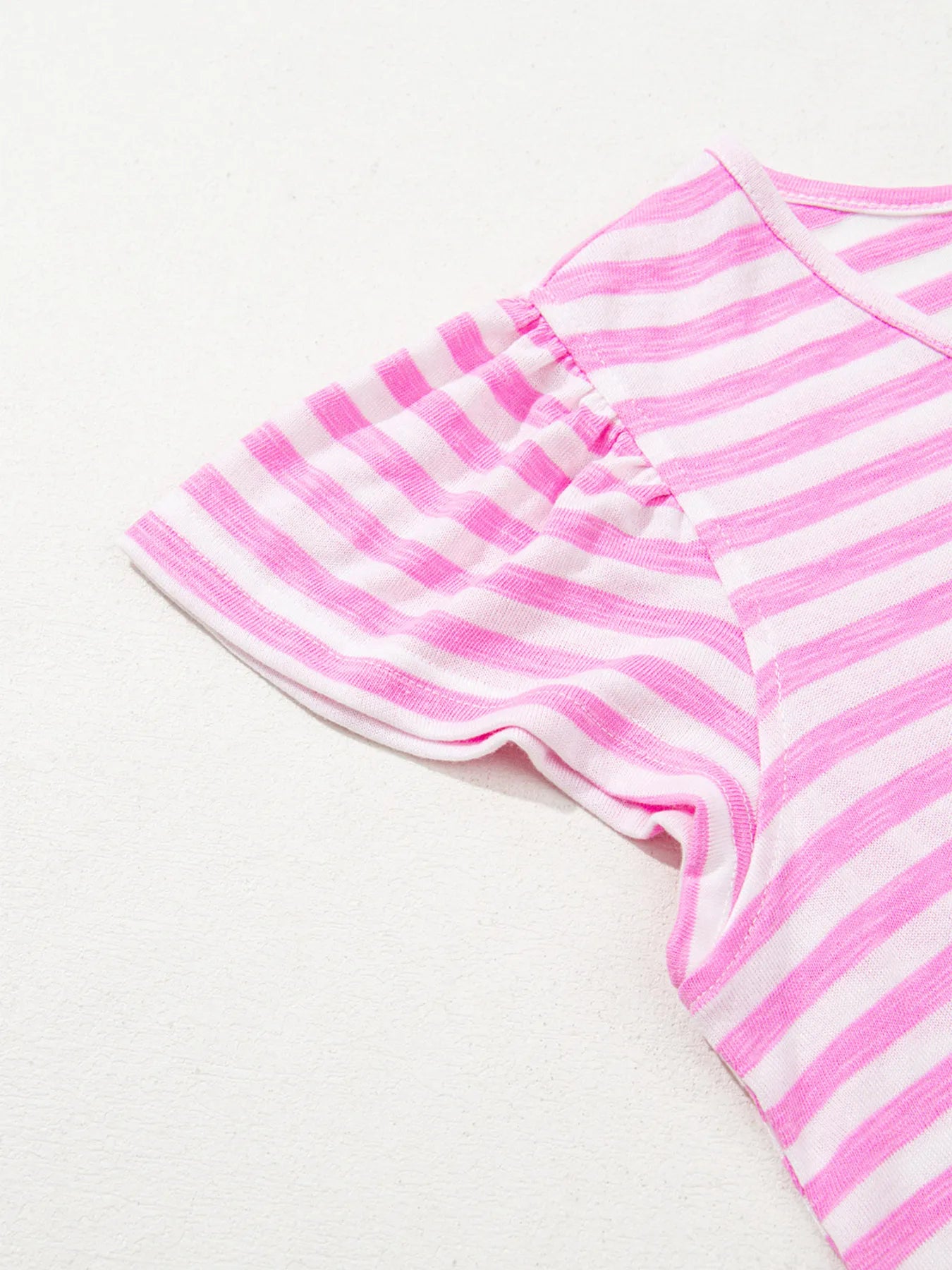Striped V-Neck T-Shirt OutfitFlow