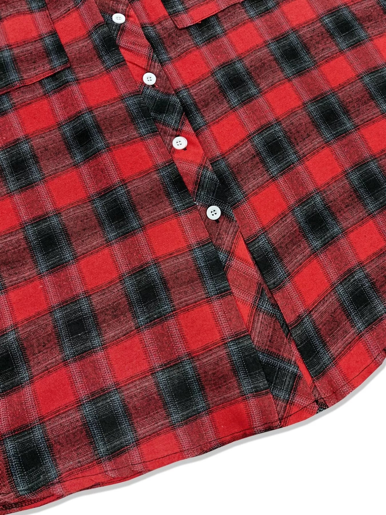 Plus Size Plaid Button-Down Shirt OutfitFlow