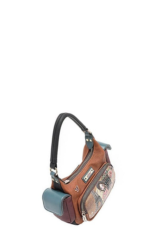Nicole Lee USA Eco-Leather Shoulder Bag OutfitFlow