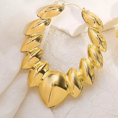 18K Gold-Plated Twisted Hoop Earrings OutfitFlow