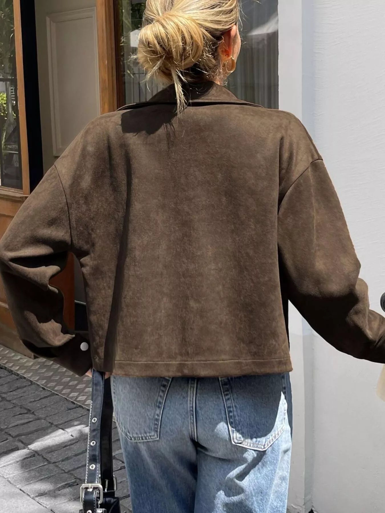 Casual Long Sleeve Zip-Up Jacket OutfitFlow