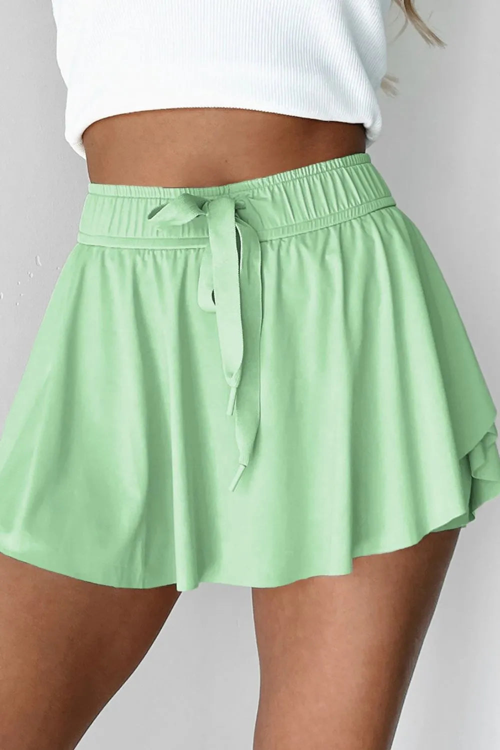 Drawstring Active Skorts OutfitFlow