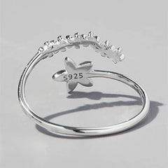 925 Sterling Silver Flower Ring OutfitFlow