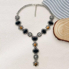 Resin Zinc Alloy Y-Shape Necklace OutfitFlow