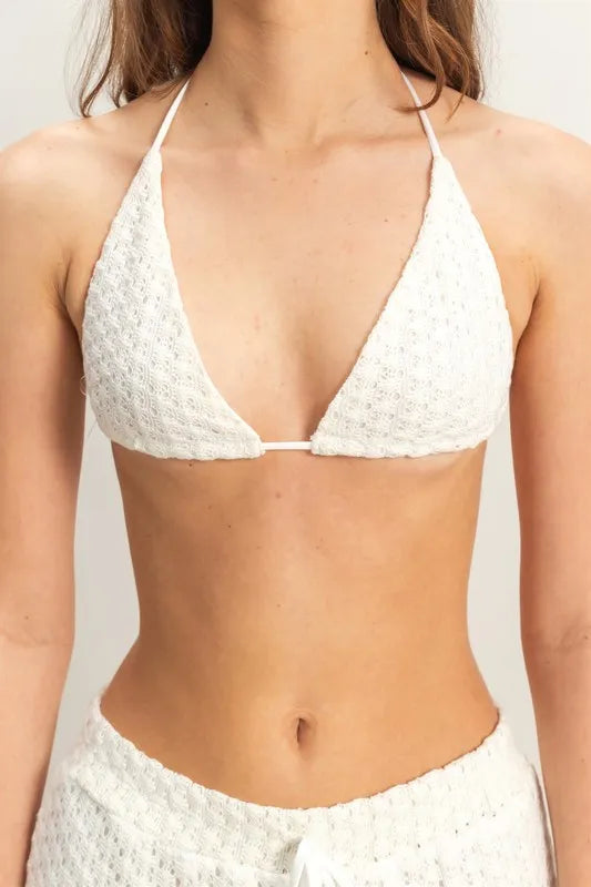 HYFVE Crochet Bra and Drawstring Pants Set OutfitFlow