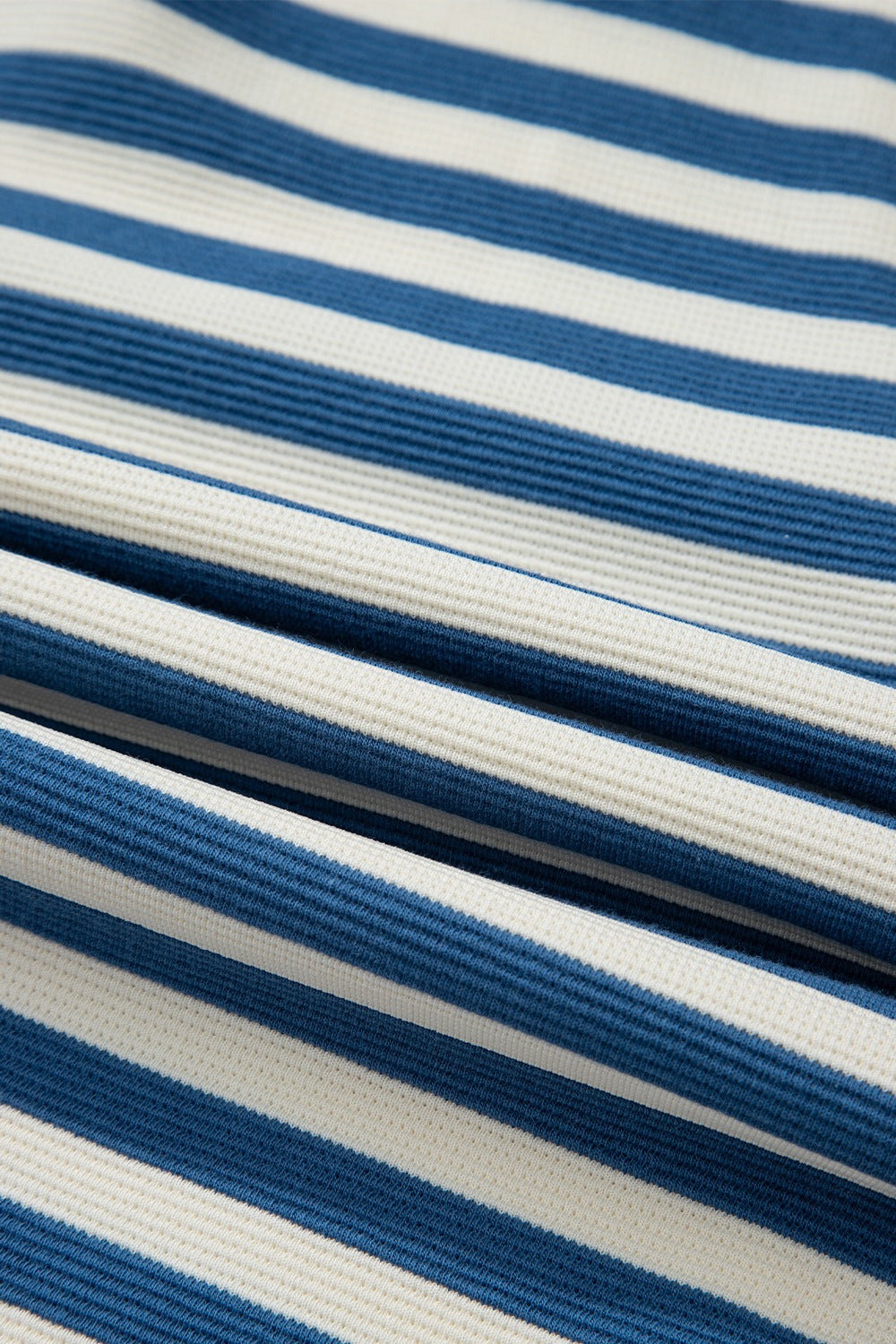 Stripe Chest Pocket Notched Top OutfitFlow
