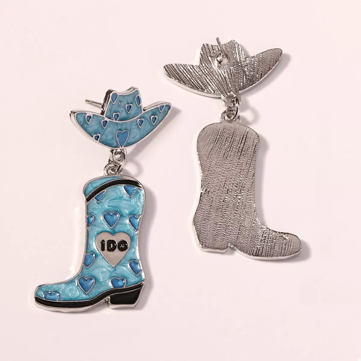Cowgirl Hat and Boot Dangle Earrings OutfitFlow
