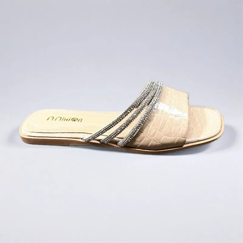 Open Toe Flats Sandals Pastel Yellow OutfitFlow