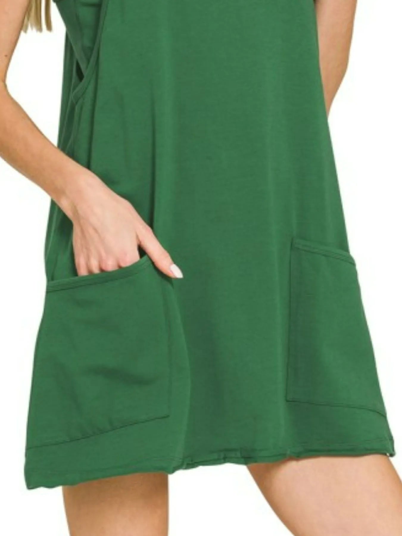 Zenana Cami Mini Dress with Built-in Romper Liner Trendsi