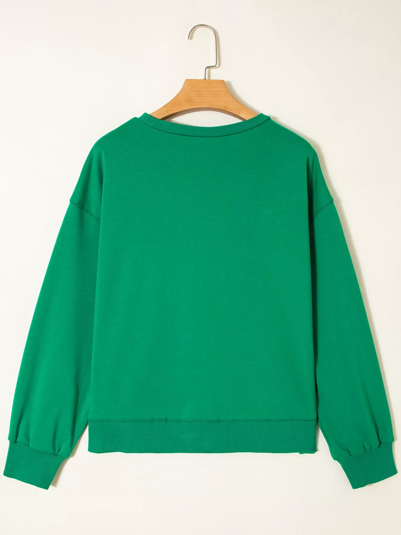 HOLLY JOLLY Towel Embroidered Christmas Holiday Sweatshirt OutfitFlow