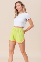 BiBi Cord Rib with Band Side Slit Shorts OutfitFlow