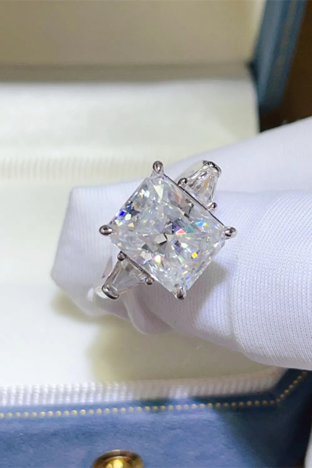 5 Carat Moissanite 925 Sterling Silver Ring OutfitFlow