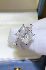 5 Carat Moissanite 925 Sterling Silver Ring OutfitFlow