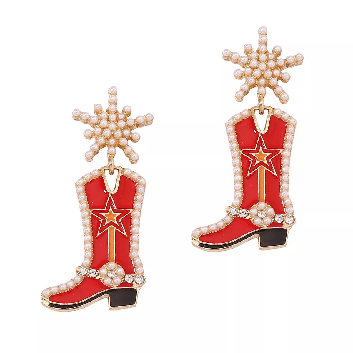 Cowgirl Boot Dangle Earrings OutfitFlow