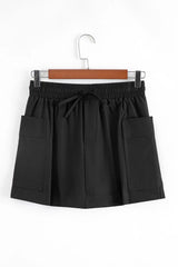 Cargo Pocket Elastic Waist Active Casual Skort OutfitFlow