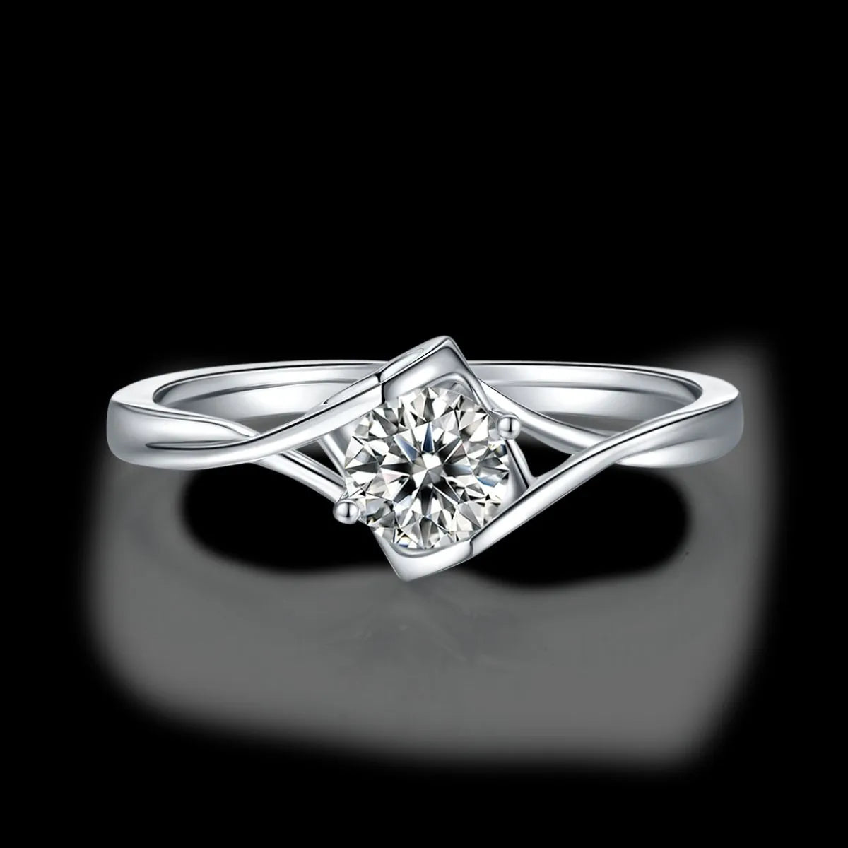Moissanite 925 Sterling Silver Ring OutfitFlow