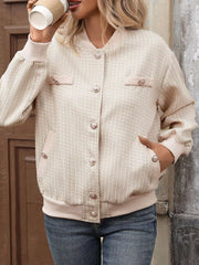 Button Up Long Sleeve Jacket Trendsi