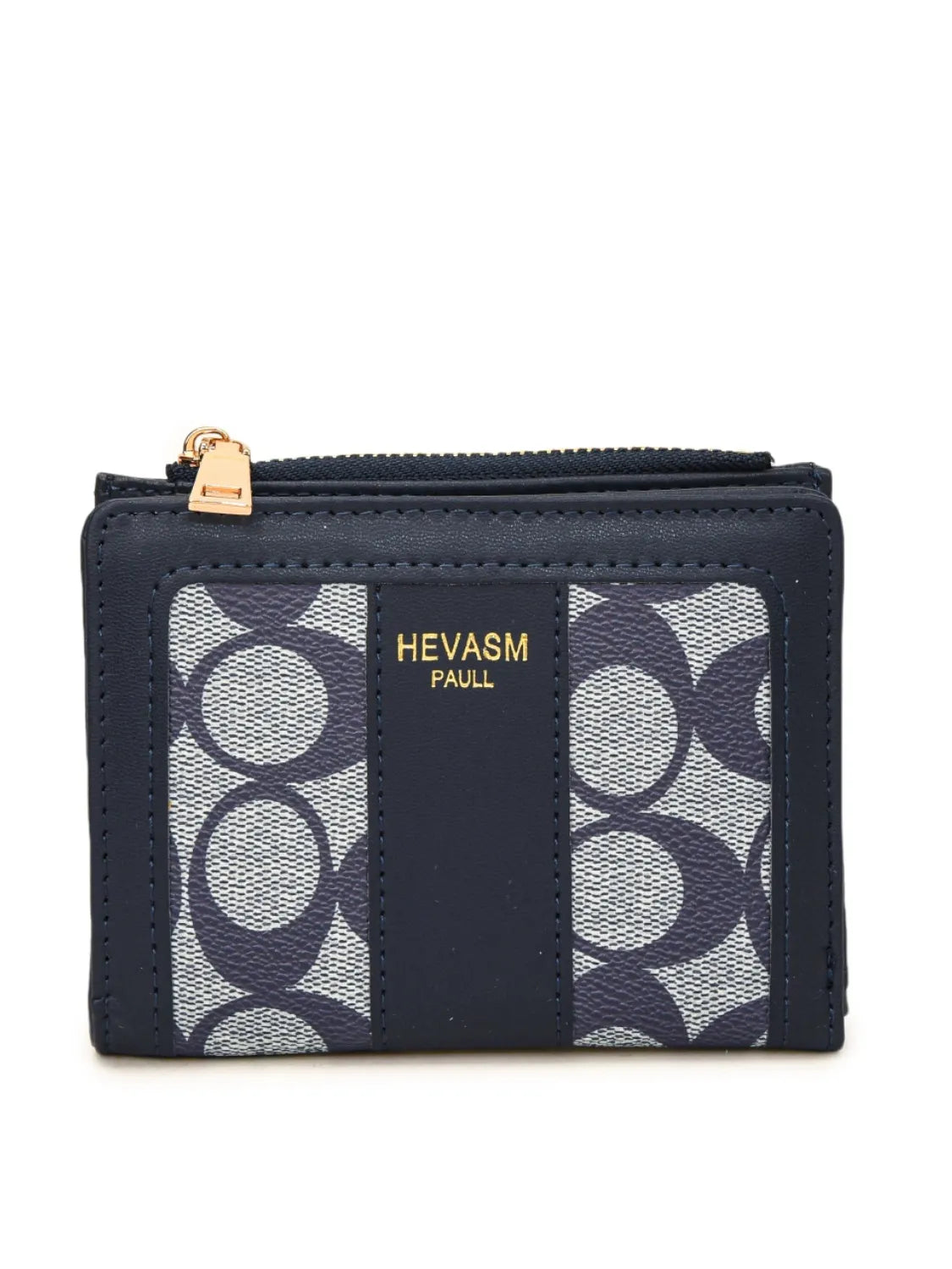 PU Leather Card Case Dark Navy One Size OutfitFlow