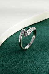 925 Sterling Silver Inlaid Zircon Ring OutfitFlow