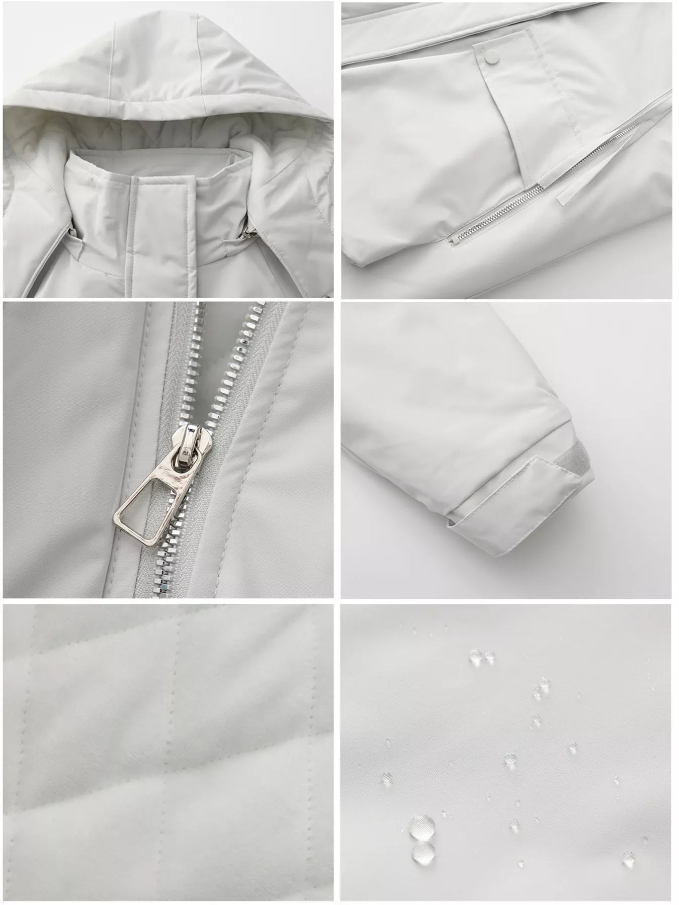 Full Size Zip Up Hooded Parka Outerwear Plus Size OutfitFlow