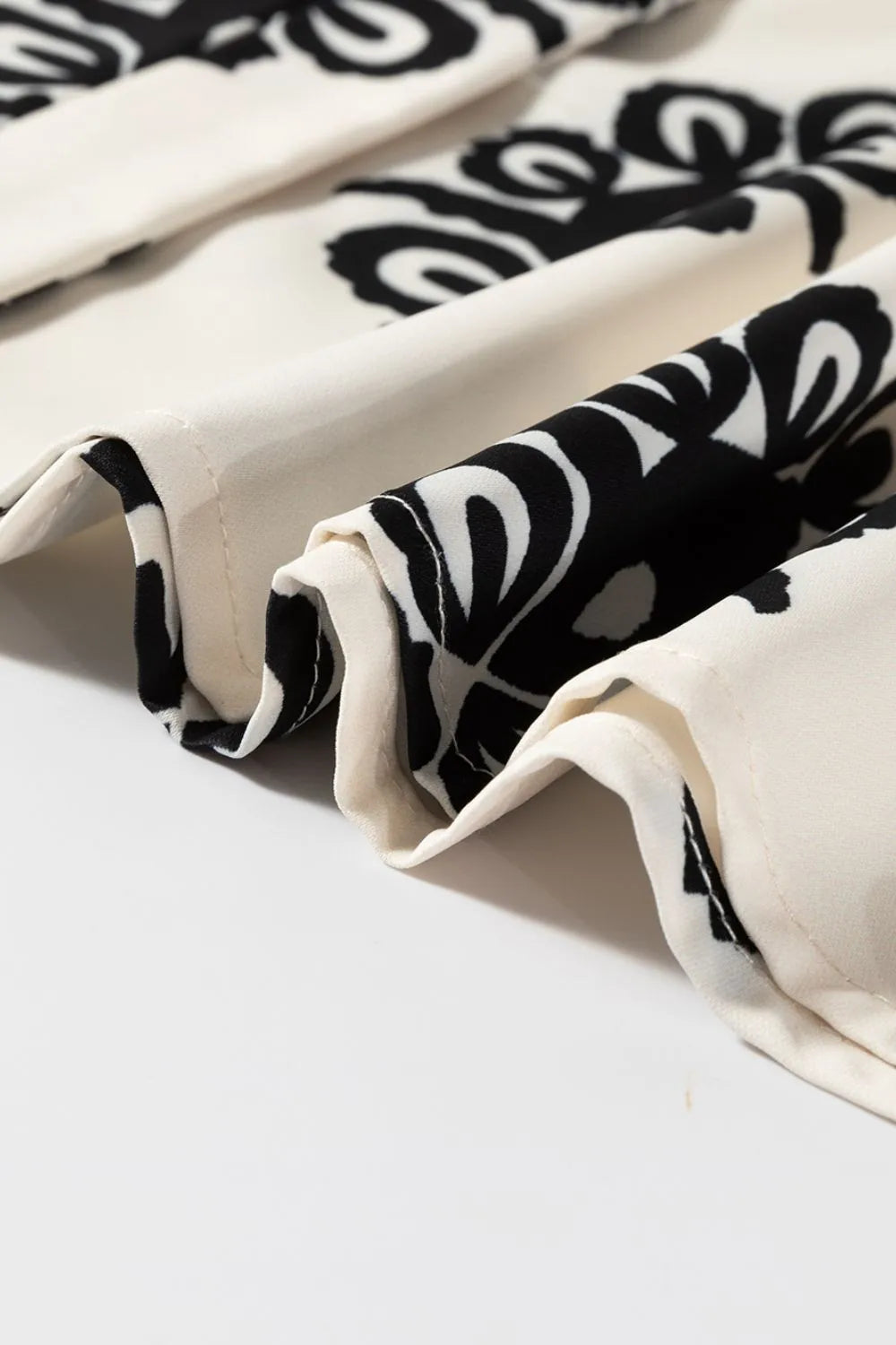Printed Short Sleeve Loose Blouse OutfitFlow