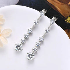 4 Carat Moissanite 925 Sterling Silver Earrings OutfitFlow