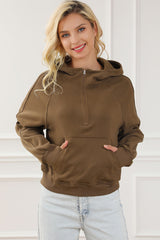 Outfit Flow - Half-Zip Long Sleeve Hoodie