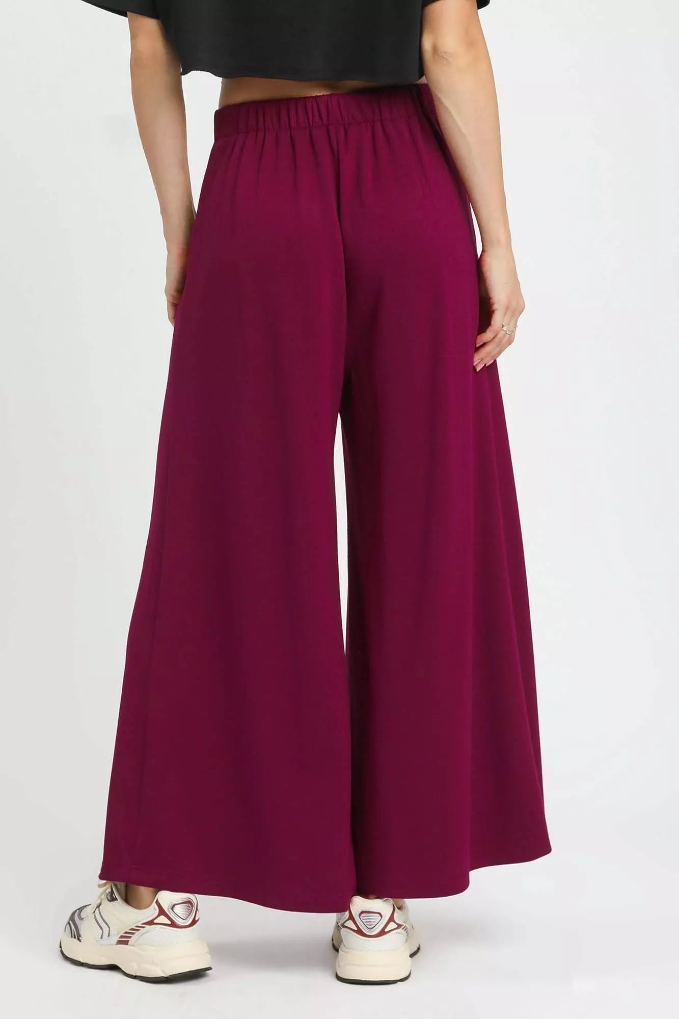 Umgee Wide Leg Pants with Pockets OutfitFlow