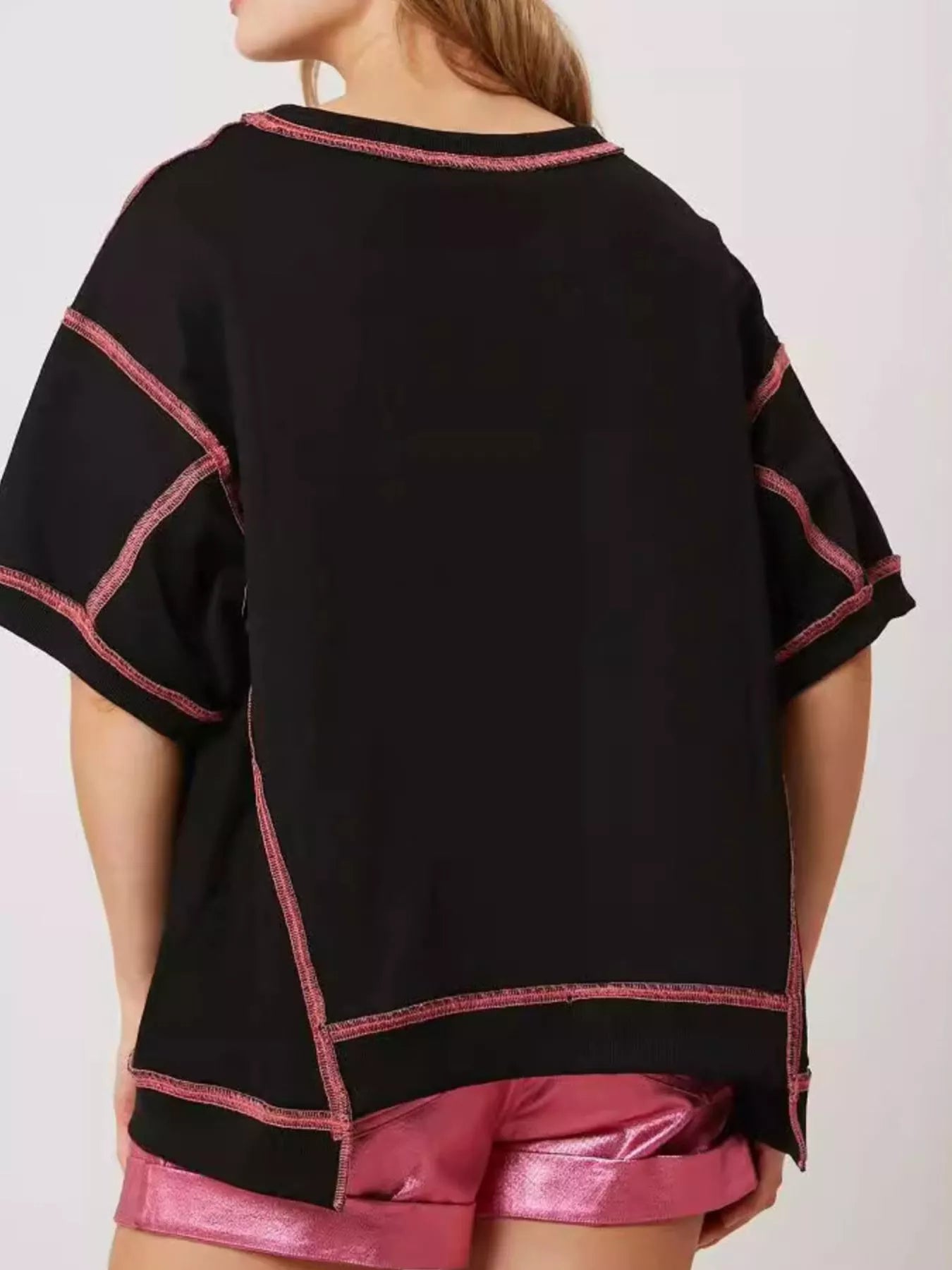 Sequin Lobster Half Sleeve T-Shirt OutfitFlow