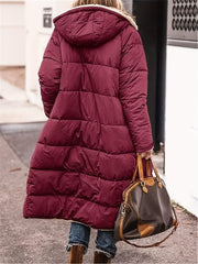 Outfit Flow - Plus Size Zip Up Sherpa Hooded Coat